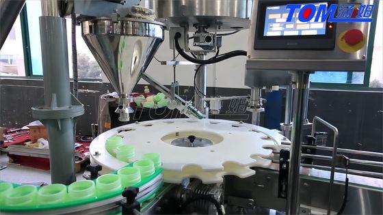 Mua Máy đóng gói bột hoàn toàn tự động được điều khiển bởi PLC cho chai sản xuất trực tuyến