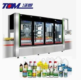 mua 100ml-1000ml Full Automatic Flexible Pesticide Bottle Filling, Capping and Packaging Machine Line (Đường dây máy nạp đầy, nắp và đóng gói chai thuốc trừ sâu linh hoạt) sản xuất trực tuyến
