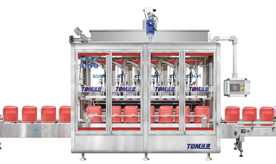5L-30L 8 vòi bơm chất bôi trơn Máy nạp chất bôi trơn PLC điều khiển