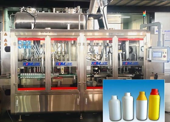 Loại theo dõi Máy đệm lấp đơn khối tự động cho chai nhựa