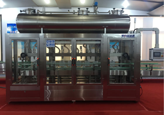 2800BPH Dầu bôi trơn dòng điền PLC Kiểm soát Đánh nặng Máy điền 1-5L