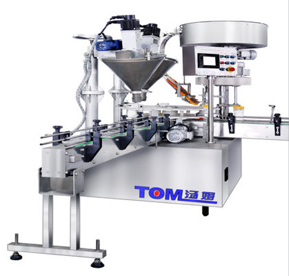 Máy nạp bơm chai Monoblock Filler Capper 700-1200BPH Máy nạp bột