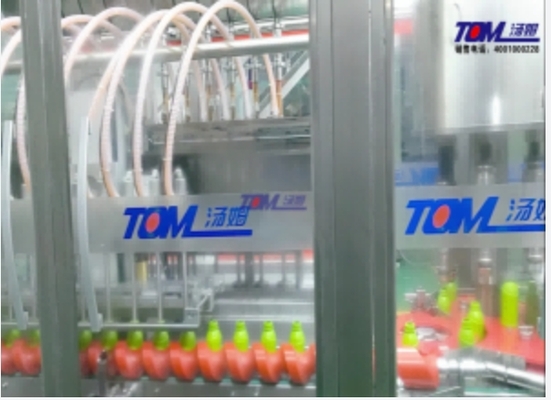 Máy chiết rót và đóng nắp chất lỏng có độ nhớt 100ml-1L cho chai