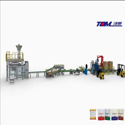 Dây chuyền đóng gói bột tự động 25kg thành phẩm