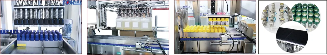 ODM Máy chứa chai dầu và chất lỏng tự động đa đầu độc quyền 9