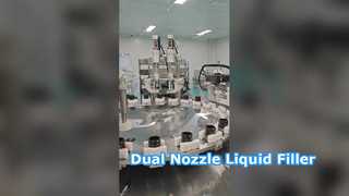 Máy chiết rót và đóng nắp đa năng cao cấp hai trong một với nhiều loại chai lotion, kem